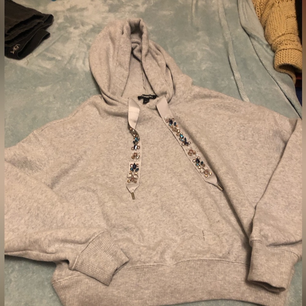 I quote bejeweled express hoodie